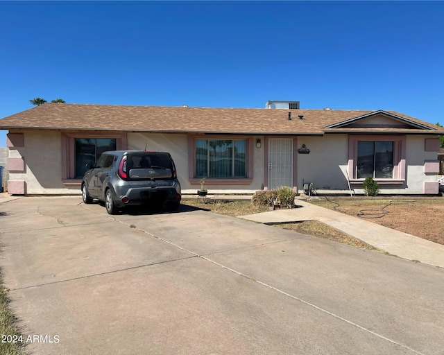 view of ranch-style home