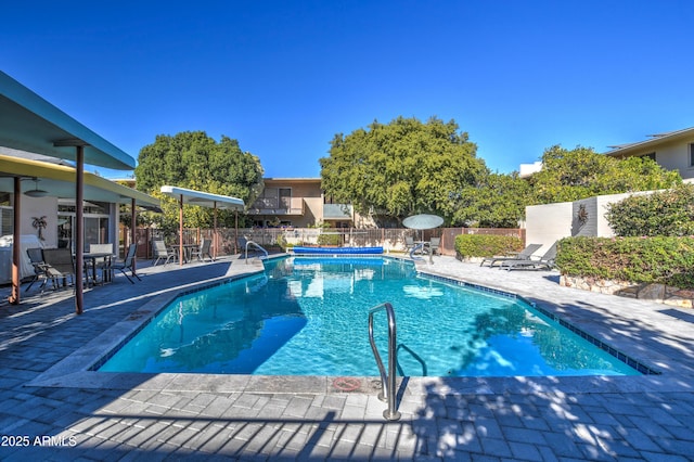 view of pool with a patio