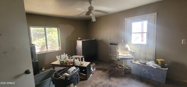 11150 E Clatterbuck Dr, Cornville, AZ 86325 - misc room with ceiling fan