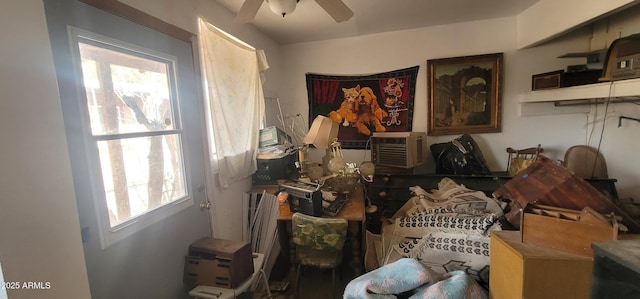 11150 E Clatterbuck Dr, Cornville, AZ 86325 - misc room with a ceiling fan and cooling unit