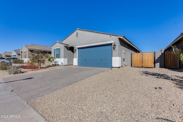 ranch-style house with a garage