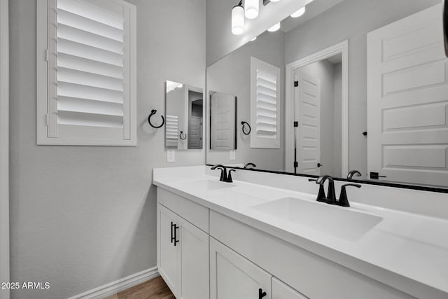 bathroom with vanity