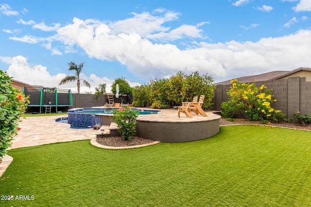 12834 W Forest Pleasant Pl, Peoria, AZ 85383 - view of yard with a trampoline and a patio