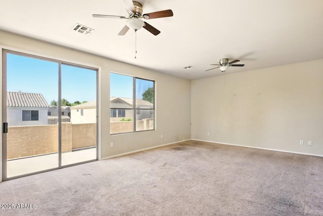 2880 E Nunneley Rd, Gilbert, AZ 85296 - unfurnished room with a ceiling fan, carpet floors, and baseboards