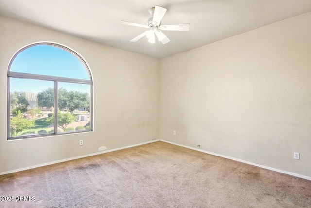2880 E Nunneley Rd, Gilbert, AZ 85296 - carpeted empty room featuring baseboards and a ceiling fan
