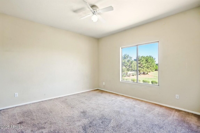 2880 E Nunneley Rd, Gilbert, AZ 85296 - carpeted spare room featuring ceiling fan and baseboards