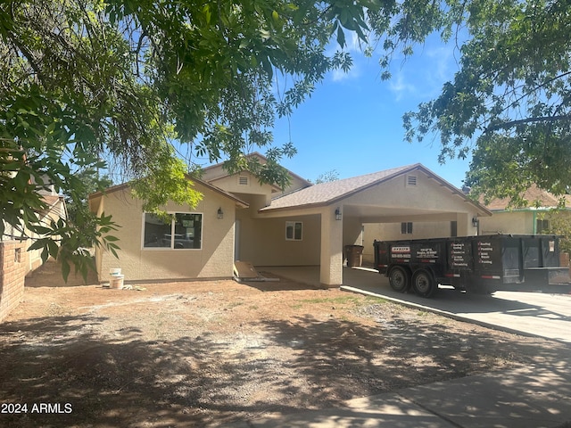 view of ranch-style home