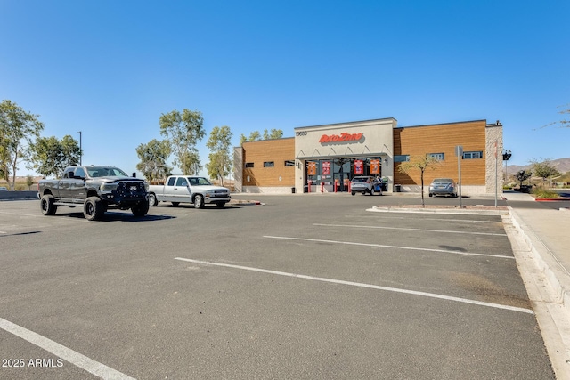 view of uncovered parking lot