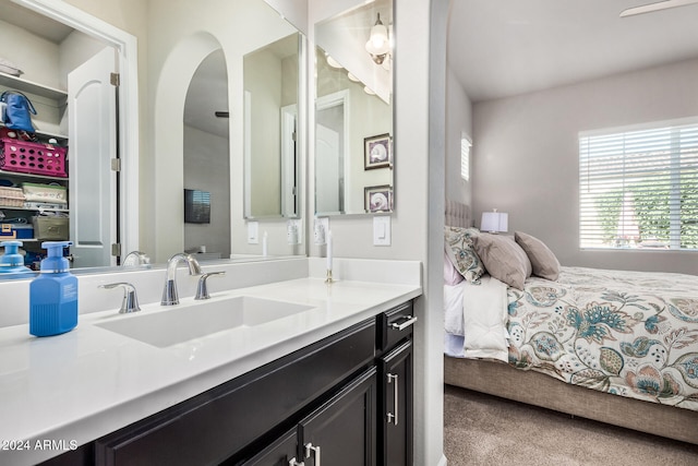 bathroom with vanity