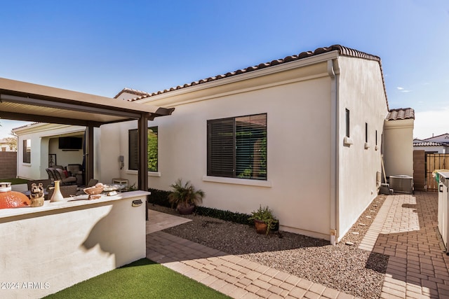 rear view of house with a patio area