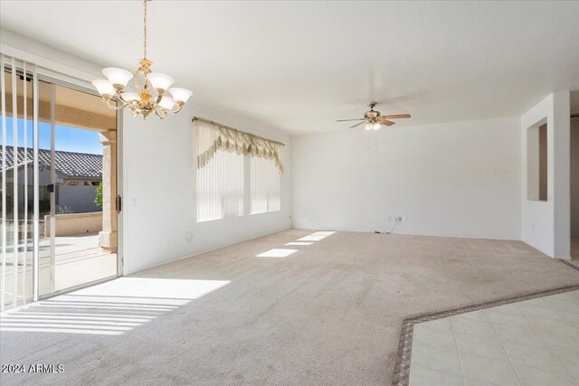 office with a chandelier and light hardwood / wood-style floors