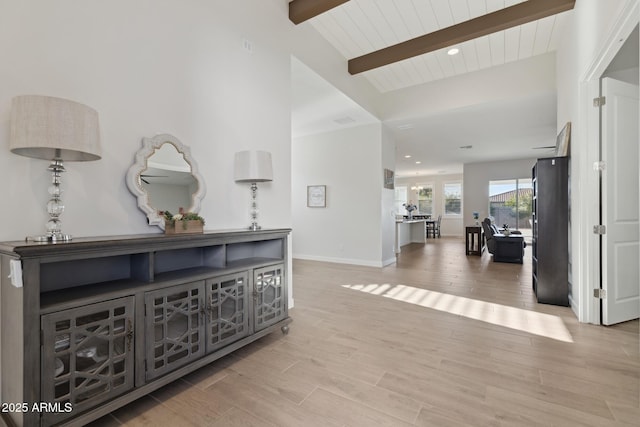 1294 E Ln Fortuna Ct, San Tan Valley, AZ 85140 - corridor with wood finished floors and recessed lighting