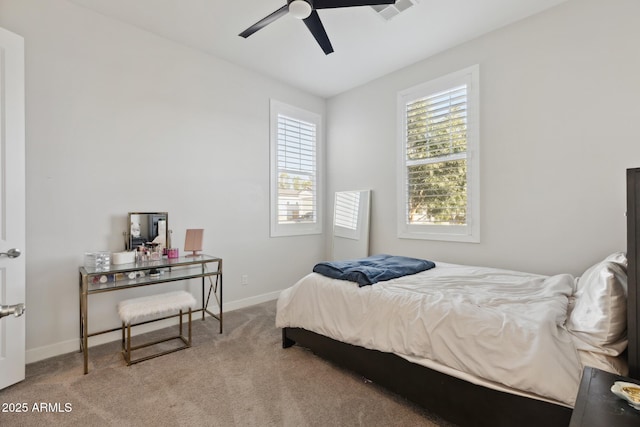 1294 E Ln Fortuna Ct, San Tan Valley, AZ 85140 - bedroom with carpet flooring and a ceiling fan