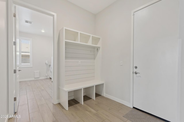 1294 E Ln Fortuna Ct, San Tan Valley, AZ 85140 - mudroom featuring light wood-style flooring and baseboards
