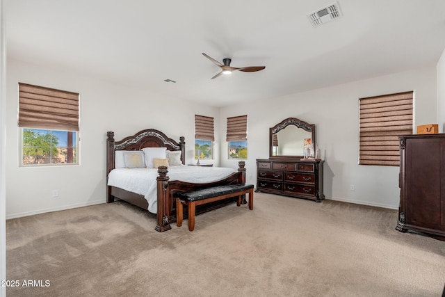 6621 S Balboa Dr, Gilbert, AZ 85298 - carpeted bedroom with baseboards and ceiling fan