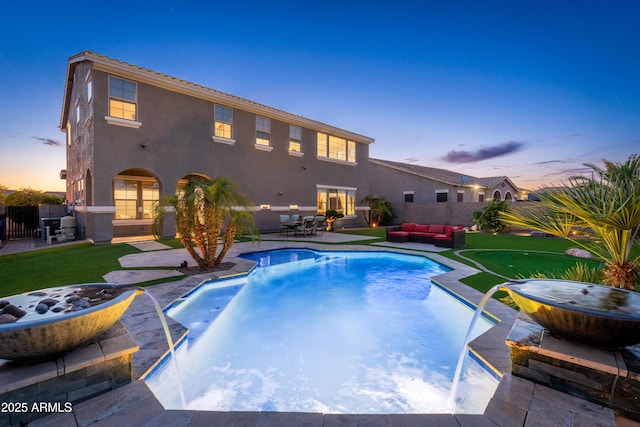 6621 S Balboa Dr, Gilbert, AZ 85298 - view of swimming pool featuring an outdoor hangout area and a patio