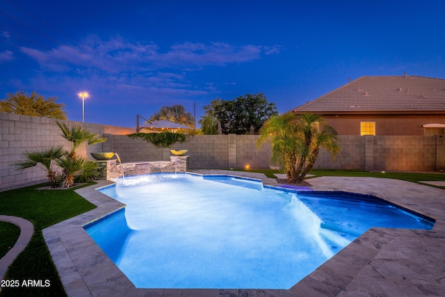 6621 S Balboa Dr, Gilbert, AZ 85298 - view of pool with a fenced backyard and a patio area