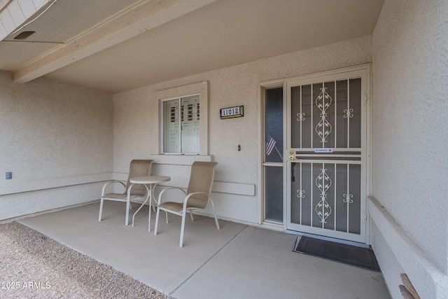view of patio with covered porch