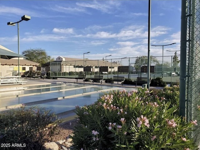 exterior space with fence