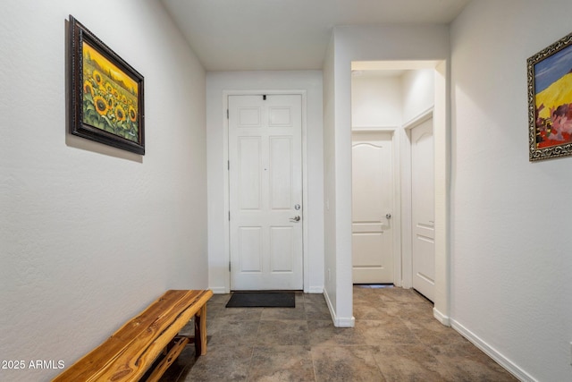 hallway with baseboards