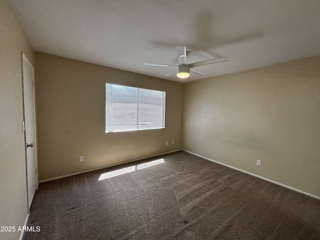 7126 N 19th Ave Unit 108, Phoenix, AZ 85021 - empty room featuring carpet flooring, ceiling fan, and baseboards