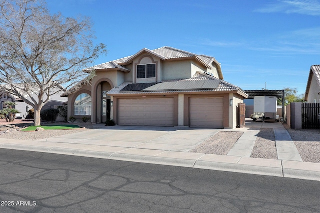 view of front of house featuring a garage