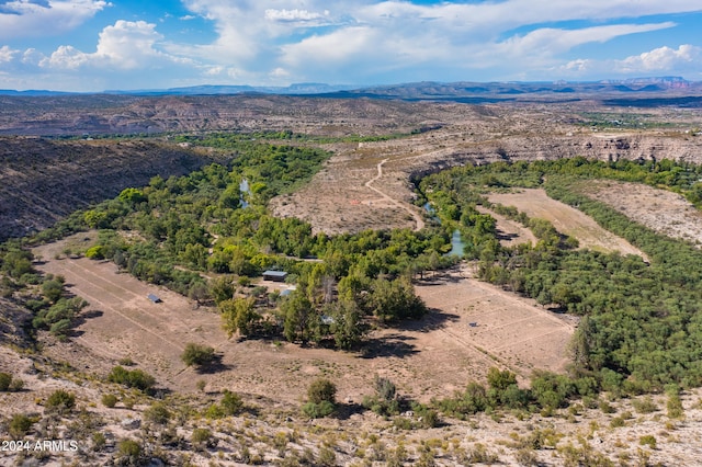 aerial view featuring a mountain view