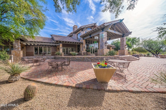 3055 N Red Mtn Unit 77, Mesa, AZ 85207 - view of patio / terrace with outdoor dining space
