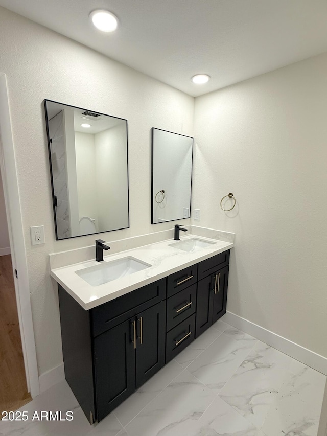 bathroom featuring vanity