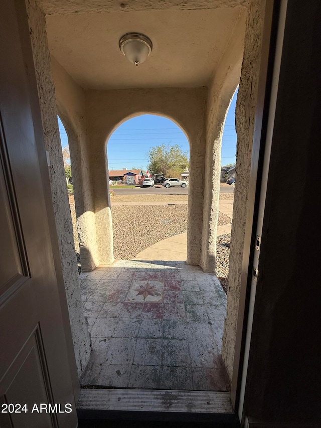 view of doorway to outside