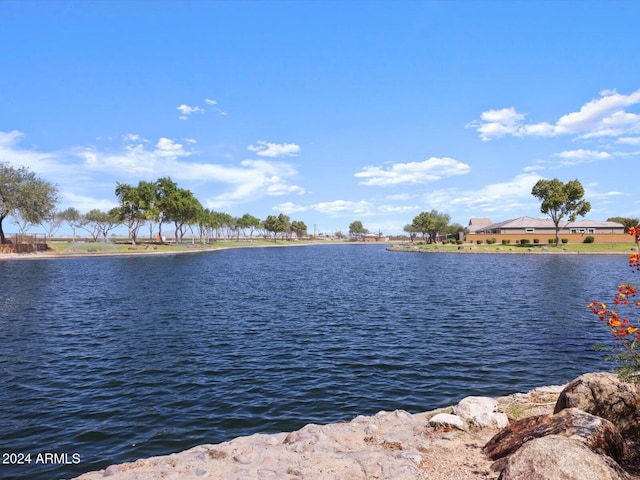 view of water feature