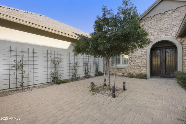 view of patio / terrace with french doors