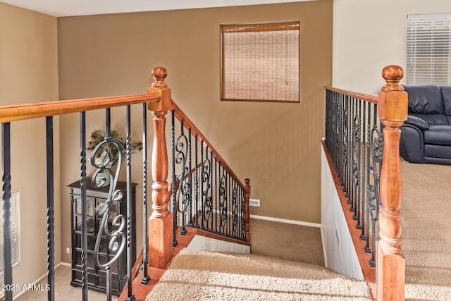 9009 S 57th Dr, Laveen, AZ 85339 - stairway with baseboards and carpet flooring