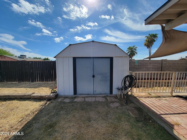 view of outbuilding