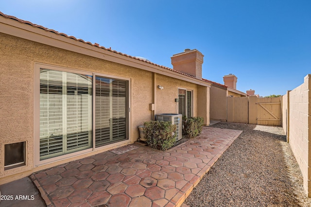 view of patio / terrace with central AC unit