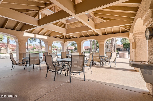 view of patio / terrace with a gazebo