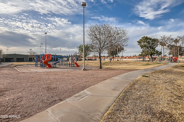 view of play area