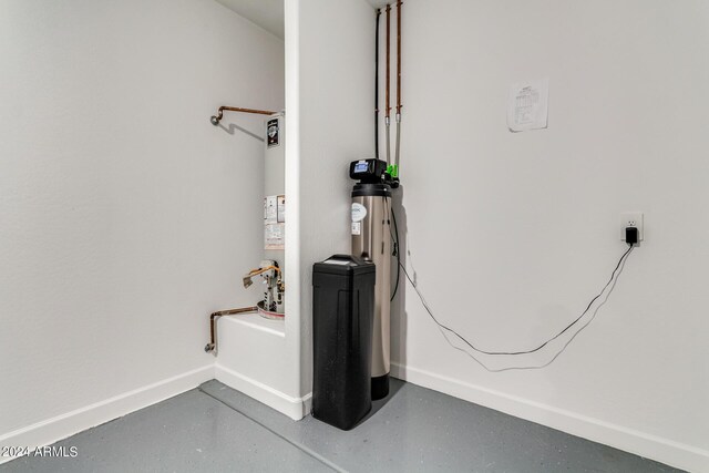 interior space with water heater