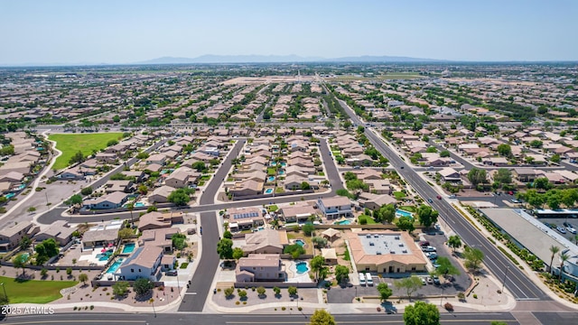 aerial perspective of suburban area