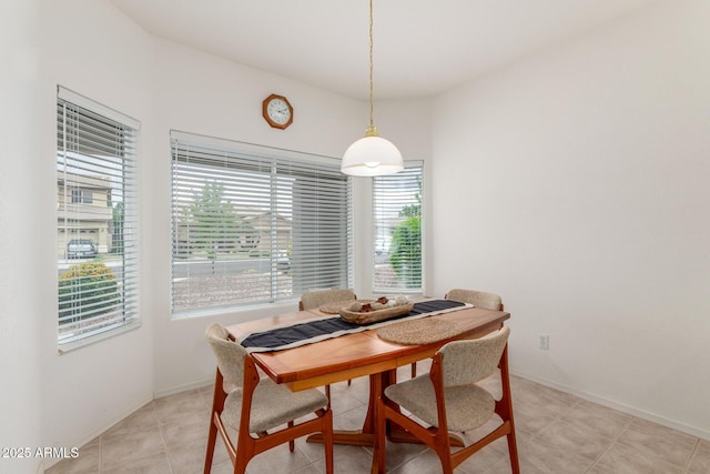 dining room featuring baseboards