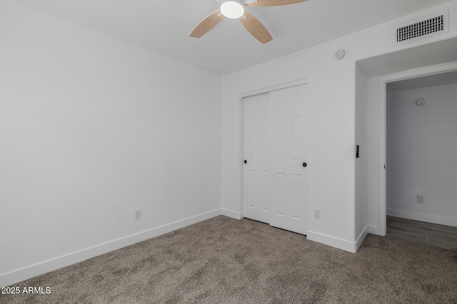 8478 W Grovers Ave, Peoria, AZ 85382 - unfurnished bedroom with carpet, a closet, and ceiling fan