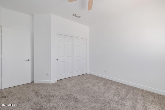 8478 W Grovers Ave, Peoria, AZ 85382 - unfurnished bedroom with carpet floors, a closet, and ceiling fan