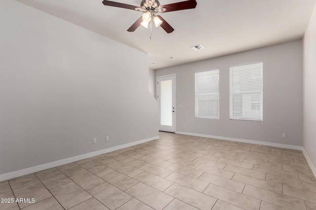 2000 N 36th St Unit 10, Phoenix, AZ 85008 - unfurnished room with a ceiling fan and light tile patterned flooring