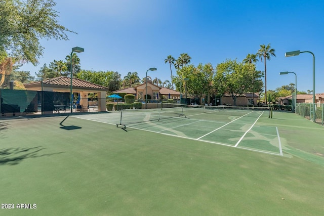 view of sport court