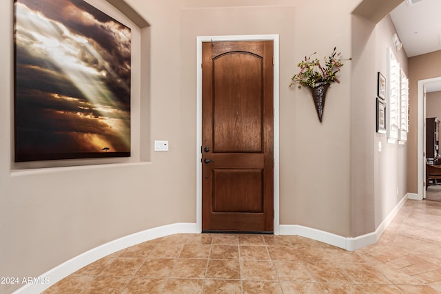 view of entrance foyer