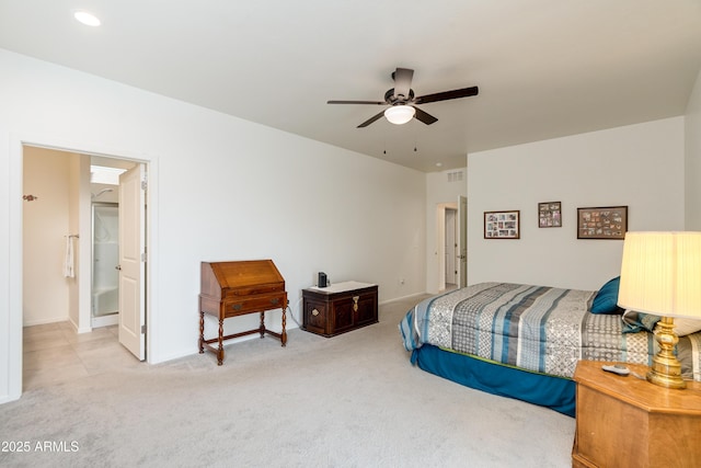 293 S Meadowood Ln, Sierra Vista, AZ 85635 - carpeted bedroom featuring baseboards and ceiling fan