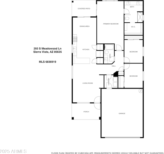 293 S Meadowood Ln, Sierra Vista, AZ 85635 - home floor plan