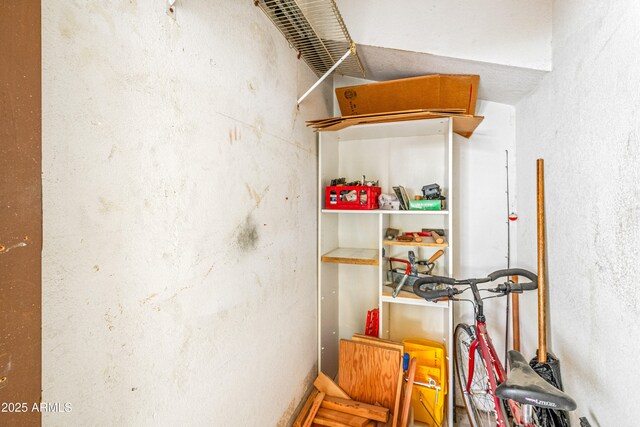 view of storage room
