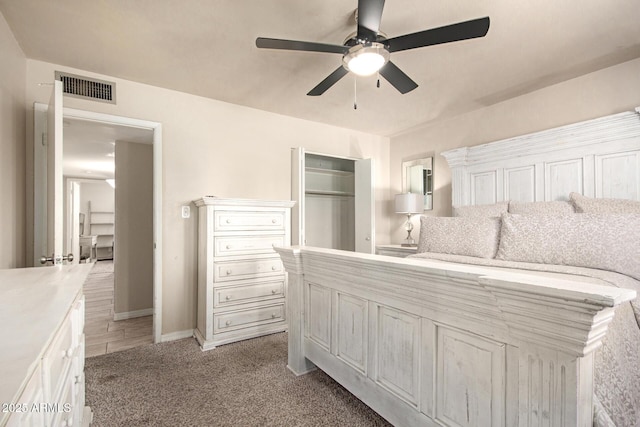 4145 W Hayward Ave, Phoenix, AZ 85051 - bedroom featuring light colored carpet, baseboards, and ceiling fan