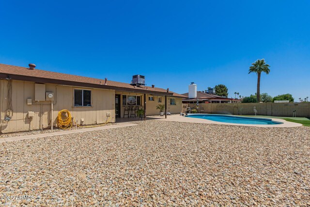 4145 W Hayward Ave, Phoenix, AZ 85051 - view of pool with a fenced backyard, a patio, and cooling unit